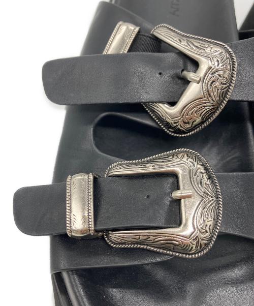 Ameri（アメリ）Ameri (アメリ) MEDI BUCKLE SANDAL ブラック サイズ:Lの古着・服飾アイテム