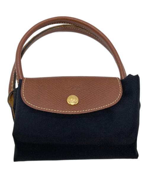 LONGCHAMP（ロンシャン）LONGCHAMP (ロンシャン) オリジナル S トップハンドルバッグ　ナイロンバッグ　ル プリアージュ ブラック サイズ:実寸参照の古着・服飾アイテム