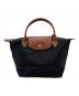 LONGCHAMP（ロンシャン）の古着「オリジナル S トップハンドルバッグ　ナイロンバッグ　ル プリアージュ」｜ブラック