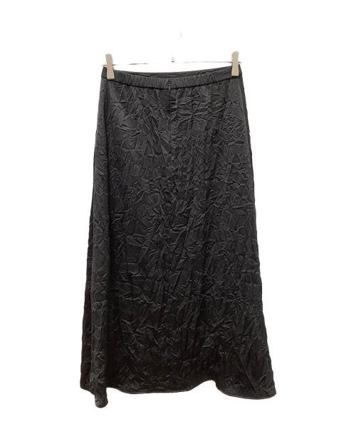 UNTITLED（アンタイトル）UNTITLED (アンタイトル) クラッシュAラインスカート ブラック サイズ:Ｍ 未使用品の古着・服飾アイテム
