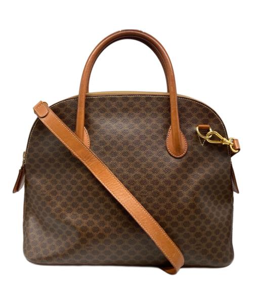 CELINE（セリーヌ）CELINE (セリーヌ) マカダム柄 2WAYショルダーバッグ ブラウンの古着・服飾アイテム