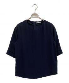 theory luxe（セオリーリュクス）の古着「Flow Maisie 半袖ブラウス」｜ネイビー