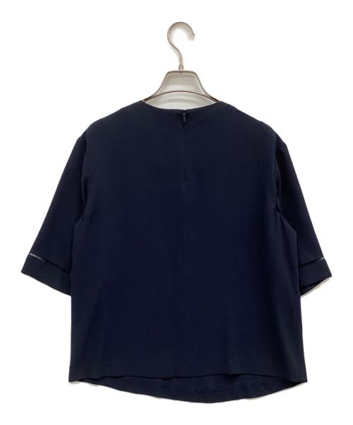 theory luxe（セオリーリュクス）theory luxe (セオリーリュクス) Flow Maisie 半袖ブラウス ネイビー サイズ:38の古着・服飾アイテム