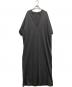 CITYSHOP（シティショップ）の古着「KEY NECK COTTON DRESS」｜グレー