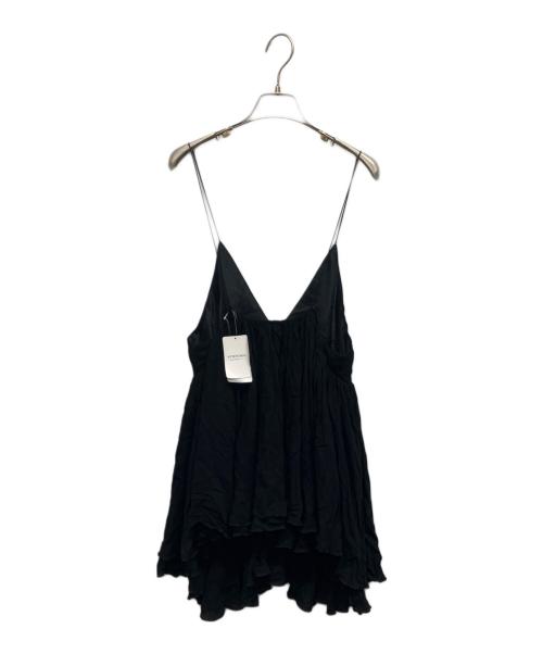 IENA（イエナ）IENA (イエナ) ギャザーフレアキャミ ブラック サイズ:Free 未使用品の古着・服飾アイテム