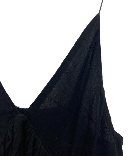 IENA（イエナ）IENA (イエナ) ギャザーフレアキャミ ブラック サイズ:Free 未使用品の古着・服飾アイテム