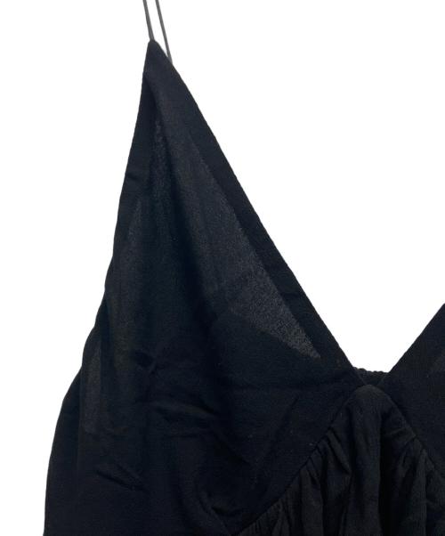 IENA（イエナ）IENA (イエナ) ギャザーフレアキャミ ブラック サイズ:Free 未使用品の古着・服飾アイテム