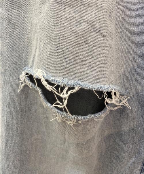 YANUK（ヤヌーク）YANUK (ヤヌーク) 樋口かほり クラッシュワイドデニム インディゴ サイズ:26の古着・服飾アイテム