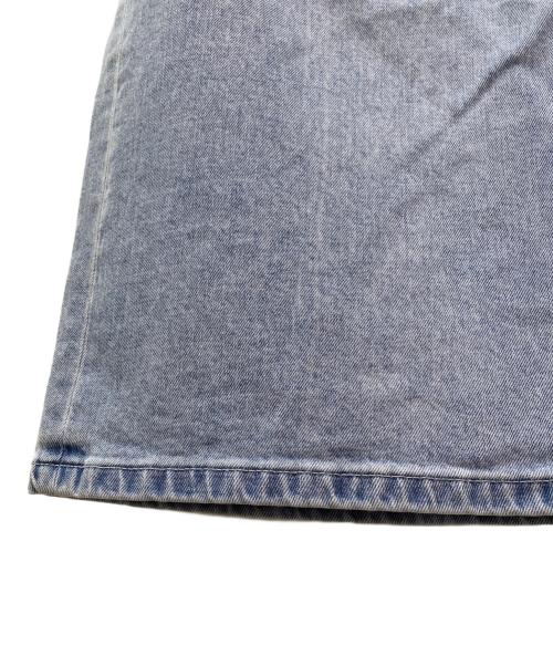 YANUK（ヤヌーク）YANUK (ヤヌーク) 樋口かほり クラッシュワイドデニム インディゴ サイズ:26の古着・服飾アイテム