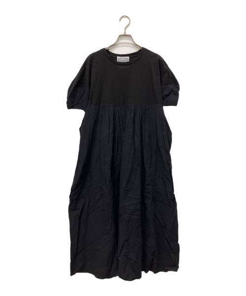 BEARDSLEY（ビアズリー）BEARDSLEY (ビアズリー) 袖パフワンピース ブラック サイズ:Freeの古着・服飾アイテム