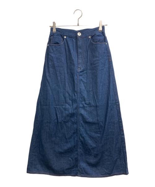 upper hights（アッパーハイツ）upper hights (アッパーハイツ) Spick and Span (スピックアンドスパン) 別注 THE LAZY SKIRT　（ザ　レイジー　スカート） インディゴ サイズ:25の古着・服飾アイテム