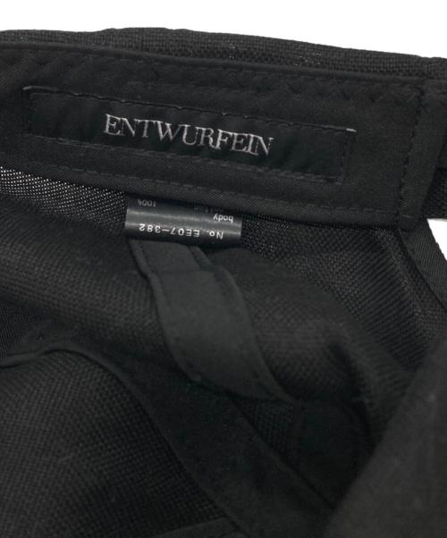 ENTWURFEIN（エントワフェイン）ENTWURFEIN (エントワフェイン) Abelキャップ ブラック サイズ:不明（実寸をご確認ください）の古着・服飾アイテム