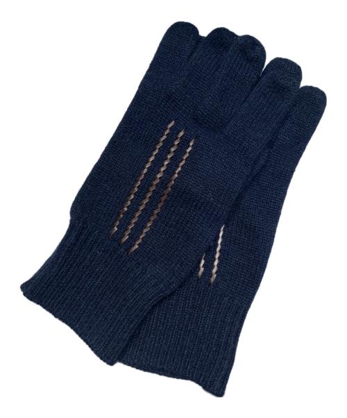 HERMES（エルメス）HERMES (エルメス) ワルシャワ手袋 ネイビー サイズ:Mの古着・服飾アイテム