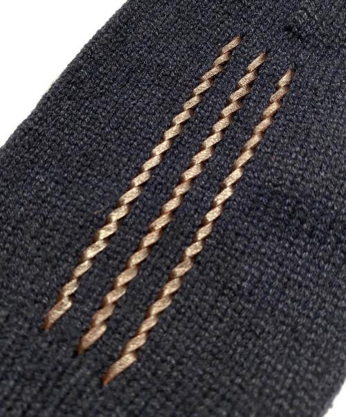 HERMES（エルメス）HERMES (エルメス) ワルシャワ手袋 ネイビー サイズ:Mの古着・服飾アイテム