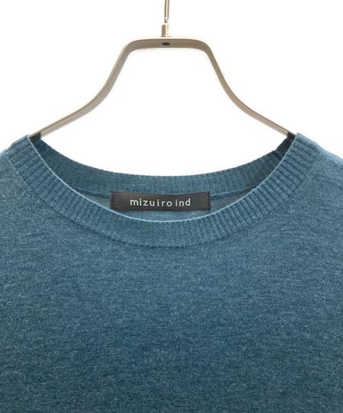 mizuiro-ind（ミズイロインド）mizuiro-ind (ミズイロインド) SHEER WIDE TUNIC ブルー サイズ:FREEの古着・服飾アイテム