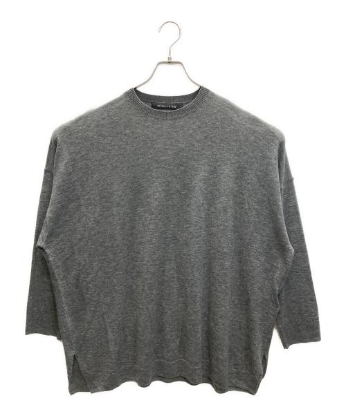 mizuiro-ind（ミズイロインド）mizuiro-ind (ミズイロインド) SHEER WIDE TUNIC グレー サイズ:FREEの古着・服飾アイテム