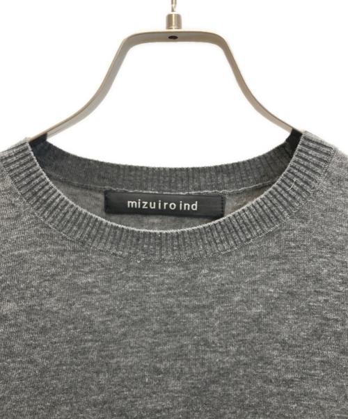 mizuiro-ind（ミズイロインド）mizuiro-ind (ミズイロインド) SHEER WIDE TUNIC グレー サイズ:FREEの古着・服飾アイテム