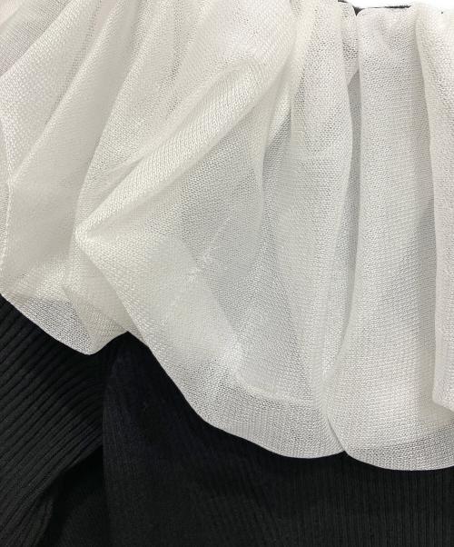 CELFORD（セルフォード）CELFORD (セルフォード) ケープデザインニットワンピース ブラック サイズ:38の古着・服飾アイテム