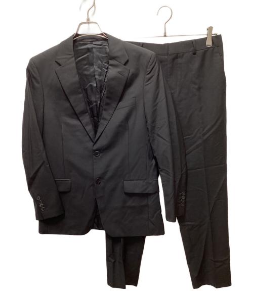 PRADA（プラダ）PRADA (プラダ) ウールモヘア シングルブレストスーツ ブラック サイズ:46Rの古着・服飾アイテム