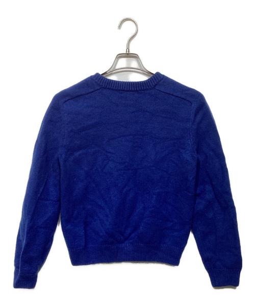 CELINE（セリーヌ）CELINE (セリーヌ) トリオンフ クルーネックセーター　2AC85048T ブルー サイズ:Sの古着・服飾アイテム