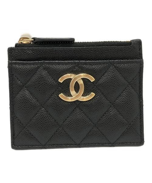 CHANEL（シャネル）CHANEL (シャネル) カードホルダーコインケース ブラックの古着・服飾アイテム