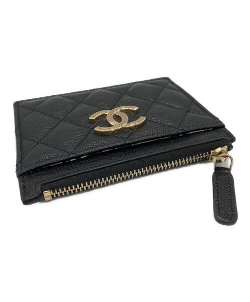CHANEL（シャネル）CHANEL (シャネル) カードホルダーコインケース ブラックの古着・服飾アイテム