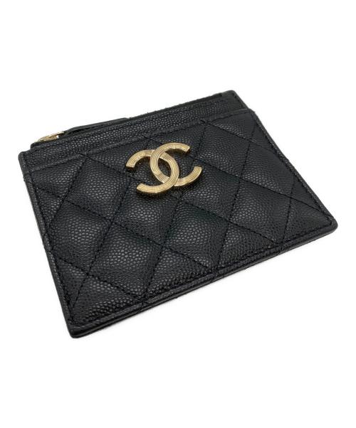 CHANEL（シャネル）CHANEL (シャネル) カードホルダーコインケース ブラックの古着・服飾アイテム