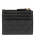 CHANEL (シャネル) カードホルダーコインケース ブラック：100000円