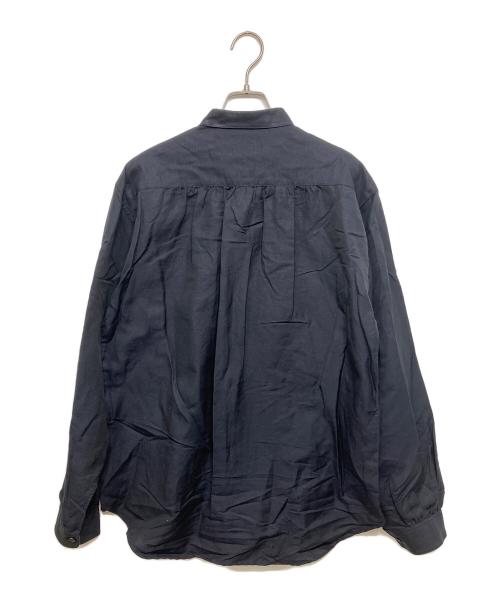 AUBERGE（オーベルジュ）AUBERGE (オーベルジュ) BRASSAI リネンコットン ダブルポケット シャツ ネイビー サイズ:38の古着・服飾アイテム