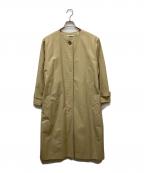 BEAUTY&YOUTHビューティーアンドユース）の古着「コットンナイロンノーカラーベルトコート」｜ベージュ