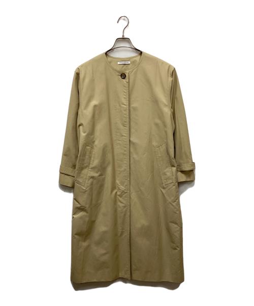 BEAUTY&YOUTH（ビューティーアンドユース）BEAUTY&YOUTH (ビューティーアンドユース) コットンナイロンノーカラーベルトコート ベージュ サイズ:Mの古着・服飾アイテム