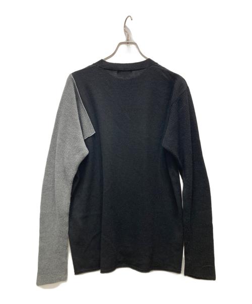kudos（クードス）kudos (クードス) バイカラーニット ブラック×グレー サイズ:2の古着・服飾アイテム