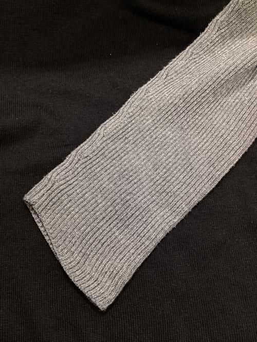 kudos（クードス）kudos (クードス) バイカラーニット ブラック×グレー サイズ:2の古着・服飾アイテム