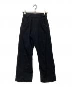 Omar Afridiオマールアフリディ）の古着「Twisted Lounge Pants OA-AW23-JER-101-01」｜ブラック
