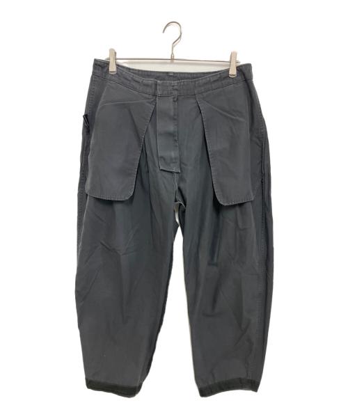 Porter Classic（ポータークラシック）Porter Classic (ポータークラシック) ワイドタックパンツ グレー サイズ:Lの古着・服飾アイテム