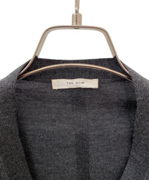 THE ROW（ザ ロウ）THE ROW (ザ ロウ) ウールシルクＶネックカーディガン グレー サイズ:Lの古着・服飾アイテム