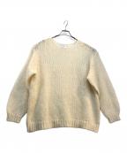 CLANEクラネ）の古着「HALF SHEER LOOSE MOHAIR KNIT TOPS」｜アイボリー