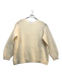 CLANE（クラネ）の古着「HALF SHEER LOOSE MOHAIR KNIT TOPS」｜アイボリー