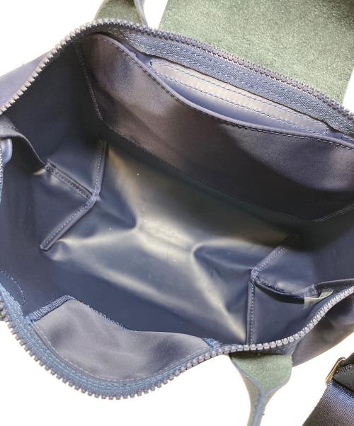 LONGCHAMP（ロンシャン）LONGCHAMP (ロンシャン) 2WAYショルダーバッグ　舟形トート　ナイロンバッグ ネイビー サイズ:実寸参照の古着・服飾アイテム
