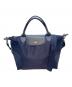 LONGCHAMP（ロンシャン）の古着「2WAYショルダーバッグ　舟形トート　ナイロンバッグ」｜ネイビー