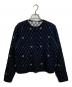 tyn.TGOR（トゴール）の古着「Quilting flower beads cardigan キルティングフラワーカーディガン」｜ブラック