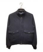 BROOKS BROTHERSブルックスブラザーズ）の古着「ロロピアーナ生地ウールスイングトップ」｜ネイビー