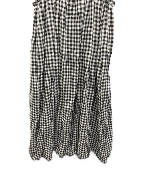 holiday（ホリデー）holiday (ホリデー) CHECK LINEN NIGHT DRESS　チェック リネン ナイト ドレス ブラック サイズ:Freeの古着・服飾アイテム
