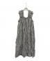 holiday（ホリデー）の古着「CHECK LINEN NIGHT DRESS　チェック リネン ナイト ドレス」｜ブラック