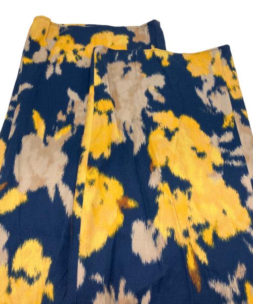 Spick and Span（スピック＆スパン）Spick and Span (スピック＆スパン) ファジーフラワーイージーパンツ ブルー サイズ:36の古着・服飾アイテム