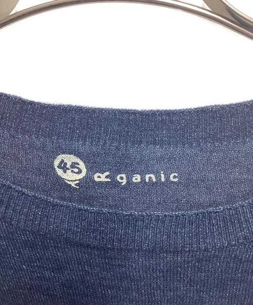 45R（フォーティファイブ・アール）45R (フォーティファイブ・アール) オーガニックコットンカットソー インディゴの古着・服飾アイテム