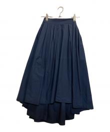 MADISON BLUE（マディソンブルー）の古着「TUCK VOLUME SKIRT」｜ネイビー