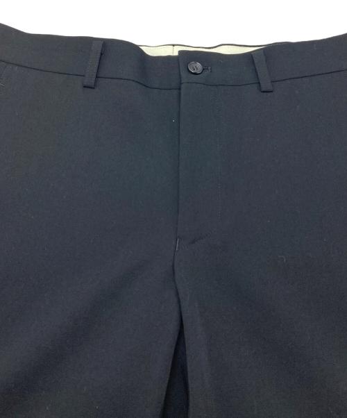 COMME des GARCONS HOMME PLUS（コムデギャルソンオムプリュス）COMME des GARCONS HOMME PLUS (コムデギャルソンオムプリュス) ロールアップスラックスパンツ　ウールパンツ　日本製　21SS メタルアウトロー期 ブラック サイズ:XSの古着・服飾アイテム