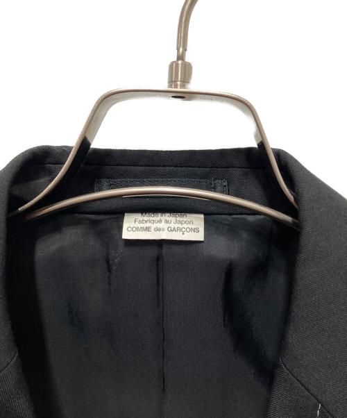 COMME des GARCONS HOMME PLUS（コムデギャルソンオムプリュス）COMME des GARCONS HOMME PLUS (コムデギャルソンオムプリュス) グラフチェックテーラードジャケット ブラック サイズ:ＸＳの古着・服飾アイテム