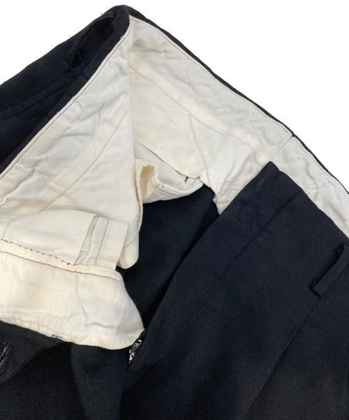 COMME des GARCONS HOMME PLUS（コムデギャルソンオムプリュス）COMME des GARCONS HOMME PLUS (コムデギャルソンオムプリュス) ポリ縮絨タックパンツ ブラック サイズ:Sの古着・服飾アイテム